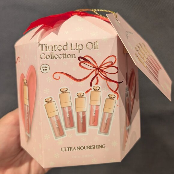 Tinted Lip Oil Collection 5-Piece Set – Ultra Nourishing, Gift Boxed NWT - Picture 2 of 7